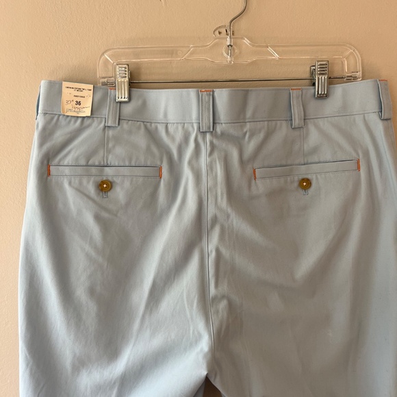 J.McLaughlin Sz 36 LightBlue Taylor Straight Fit Chino in Italian Twill Cotton - Picture 11 of 13